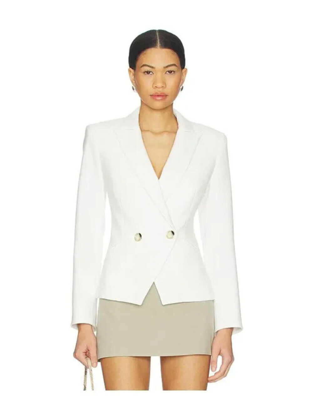 NEW, VERONICA BEARD Cropped Rickie Dickey Jacket in White Sz 6 #SJ2398 - Picture 4 of 14